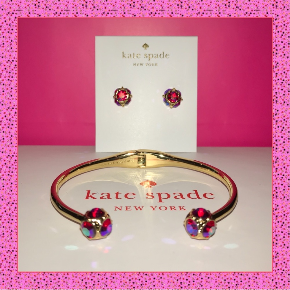 Take 40% Kate Spade ♠️ Pink Lady Marmalade Earrings NWTs - Picture 2 of 5